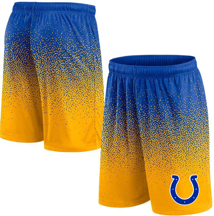 Men's Indianapolis Colts Royal/Yellow Ombre Shorts Men's Indianapolis Colts Royal/Yellow Ombre Shorts
